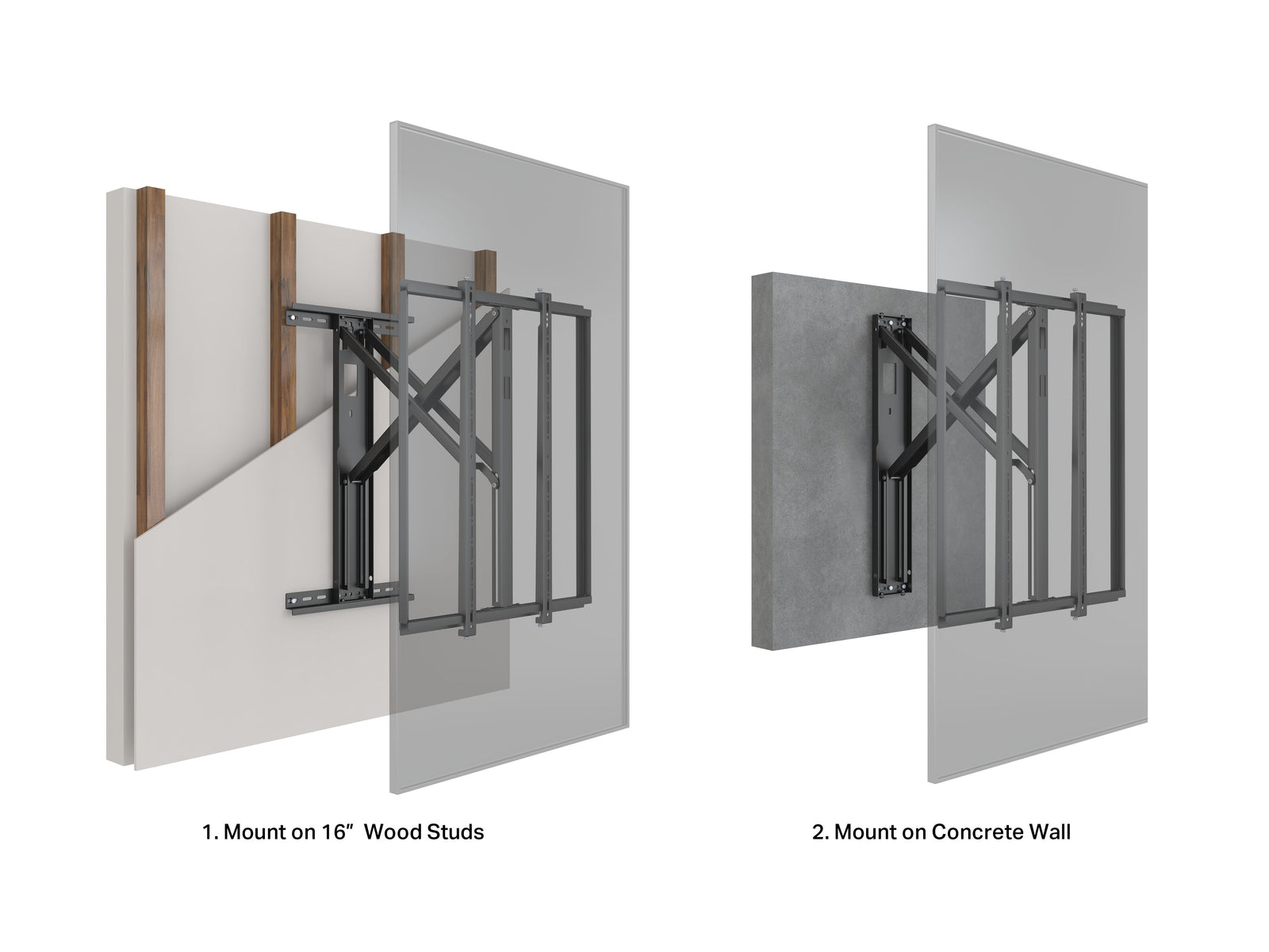 Multibrackets M Articulated Flexarm XL Full Motion Wall Mount for 75"–98" Screens | 7340234812172 Wall Mount Bracket Multibrackets