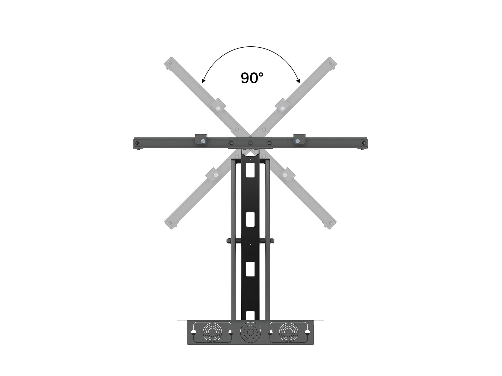 Multibrackets M Articulated Flexarm XL Recessed Full Motion Wall Mount for 75"–98" Screens | 7340234812196