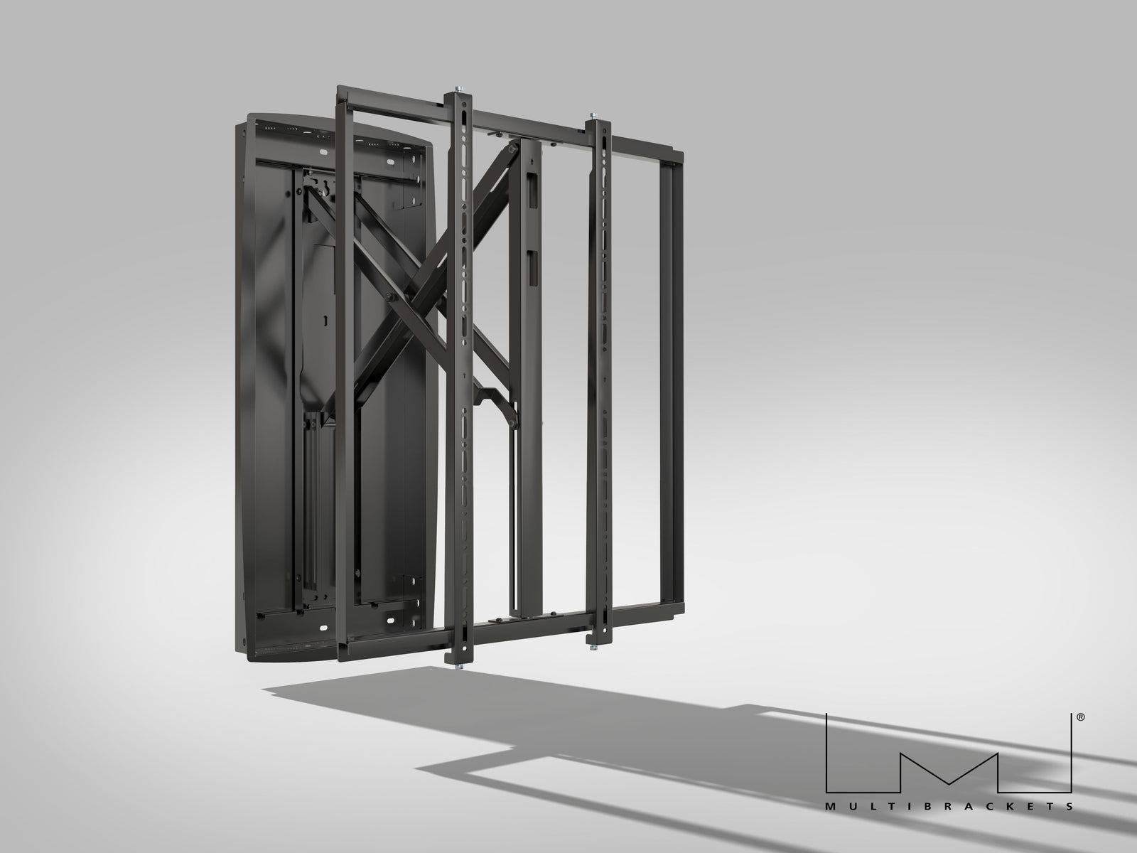 Multibrackets M Articulated Flexarm XL Recessed Full Motion Wall Mount for 75"–98" Screens | 7340234812196