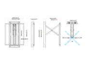 Multibrackets M Articulated Flexarm XL Recessed Full Motion Wall Mount for 75"–98" Screens | 7340234812196