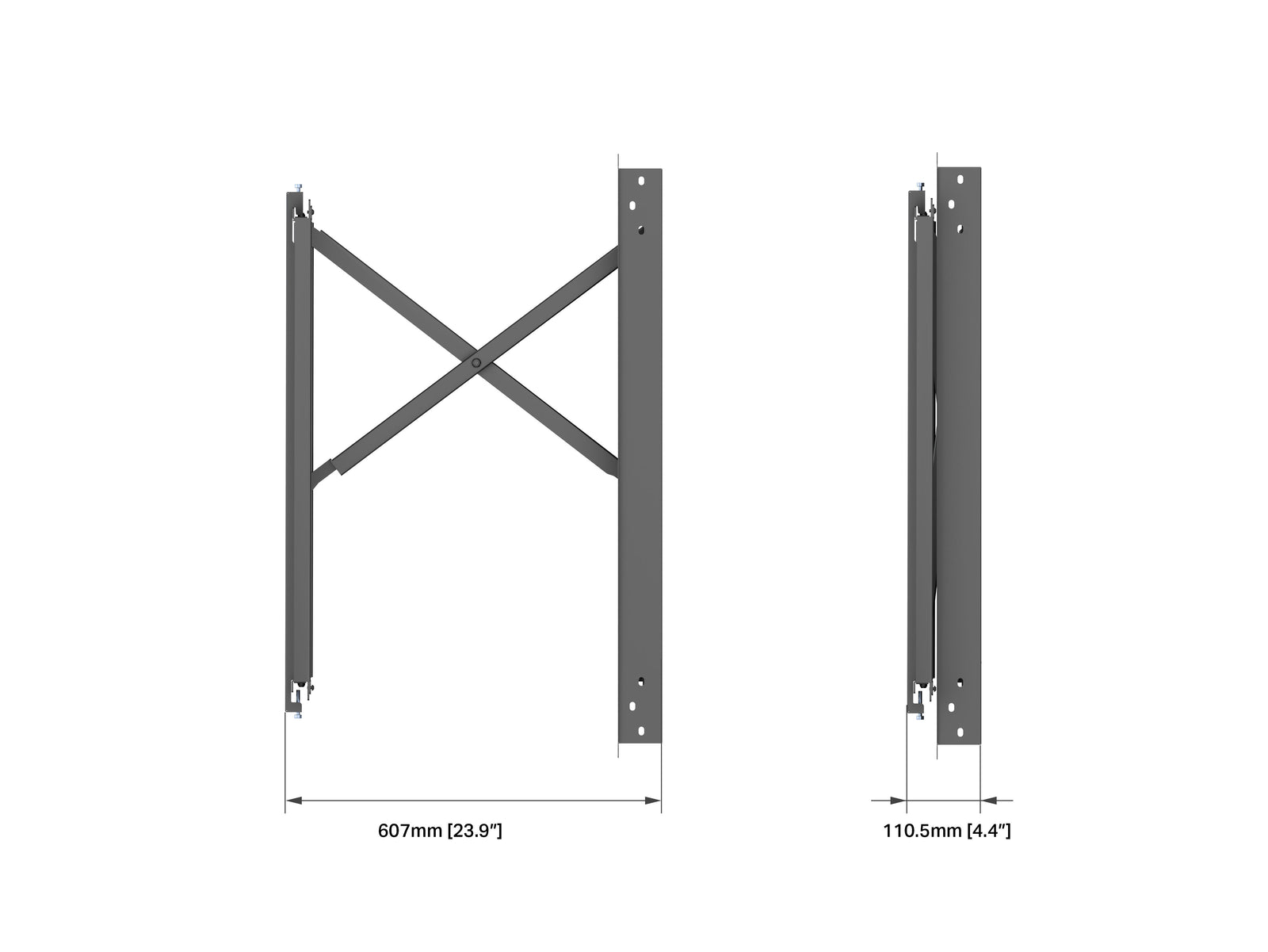 Multibrackets M Articulated Flexarm XL Recessed Full Motion Wall Mount for 75"–98" Screens | 7340234812196