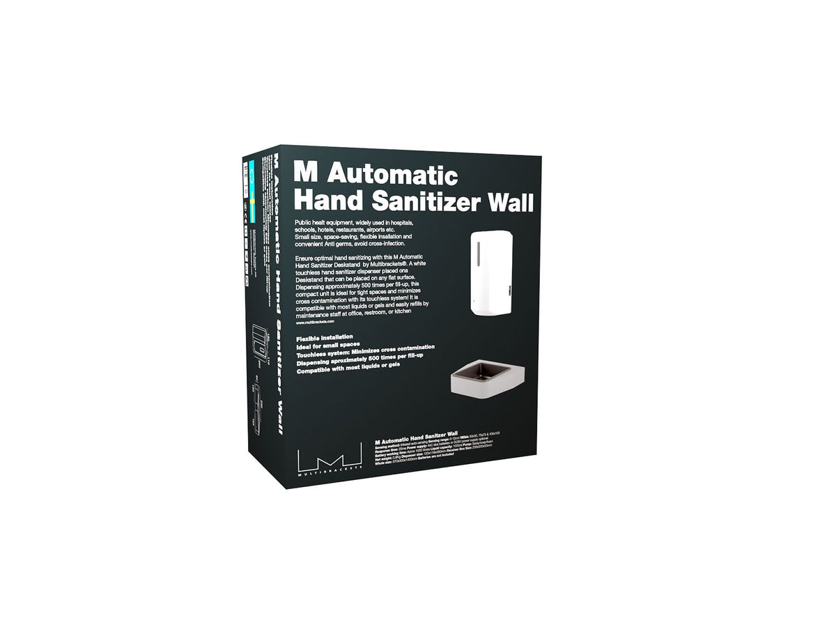 Multibrackets M Automatic Touchless Hand Sanitizer & Soap Dispenser 1000ml - White | 7350073739622 Mount Accessories Multibrackets