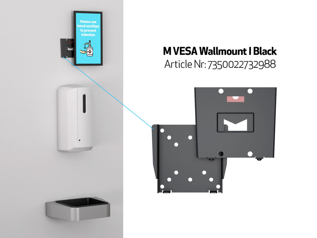 Multibrackets M Automatic Touchless Hand Sanitizer & Soap Dispenser 1000ml - White | 7350073739622 Mount Accessories Multibrackets