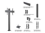 Multibrackets MBBDC1U M Pro Bolt Down Floor Stand For 55"-86" Screens | 7350105219337