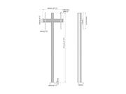 Multibrackets MBBDC1US M Pro Floor Stand For  55"-86" Screens | 7350105219306