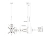 Multibrackets MBC1F M Ceiling Mount Pro 3m for 32-55" Displays | 7350105218422 Ceiling Mount Bracket Multibrackets