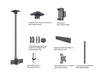 Multibrackets MBC1U M Pro 1.5m Ceiling Mount for 15"-32" Monitors | 7350105218187 Ceiling Mount Bracket Multibrackets