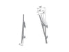 Multibrackets MBC1U M Pro Chrome Ceiling Mount for 40"-75" Displays | 7340234813797 Ceiling Mount Bracket Multibrackets