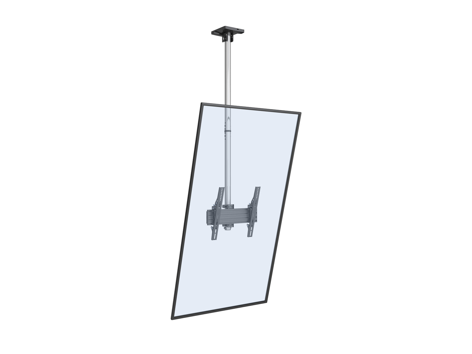 Multibrackets MBC1U M Pro Chrome Single Screen Ceiling Mount For 32"-65" Screens | 7340234813780 Ceiling Mount Bracket Multibrackets
