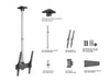 Multibrackets MBC1UP M Pro 1.5m Chrome Ceiling Mount for 42-75" Displays | 7340234813803 Ceiling Mount Bracket Multibrackets