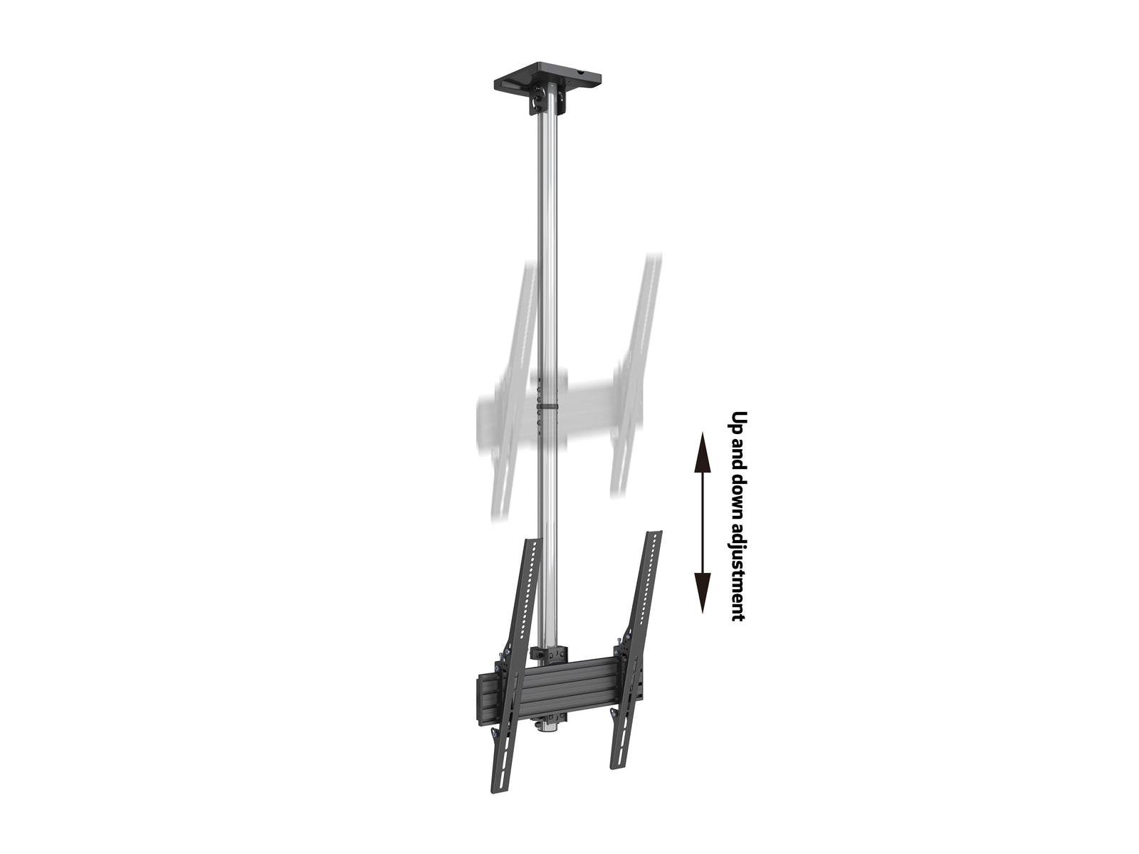 Multibrackets MBC1UP M Pro 1.5m Chrome Ceiling Mount for 42-75" Displays | 7340234813803 Ceiling Mount Bracket Multibrackets