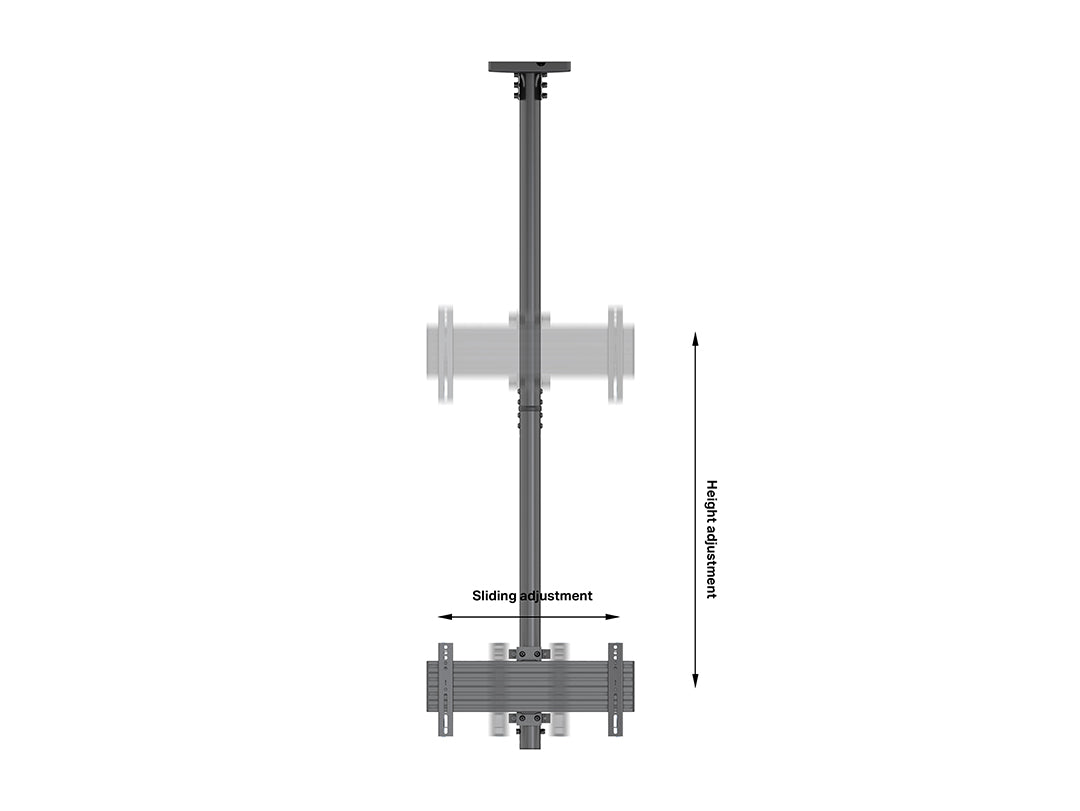 Multibrackets MBC1UX2 M Pro 1.5m Dual Ceiling Mount For 24"-42" Screens | 7340234814138 Ceiling Mount Bracket Multibrackets