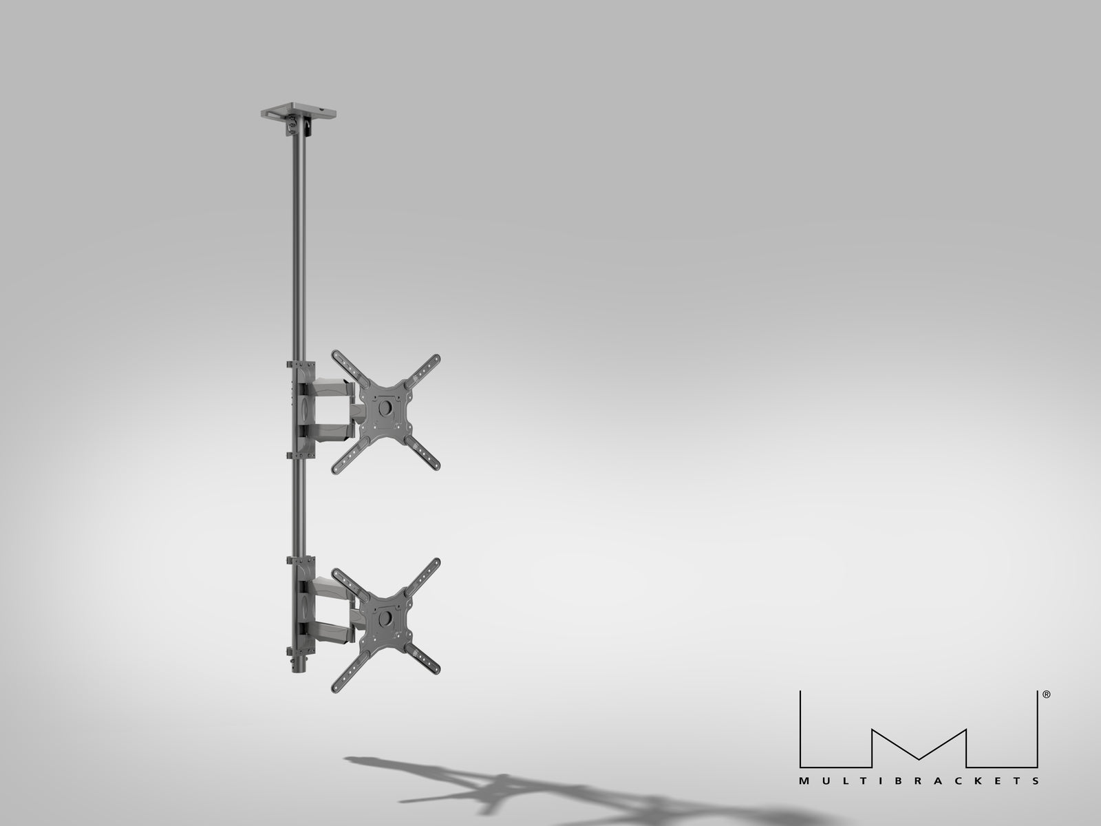 Multibrackets MBC2F M Pro 3m Dual Display Ceiling Mount For 32"-55" Displays | 7350105218439 Ceiling Mount Bracket Multibrackets