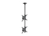 Multibrackets MBC2F M Pro 3m Dual Display Ceiling Mount For 32"-55" Displays | 7350105218439 Ceiling Mount Bracket Multibrackets