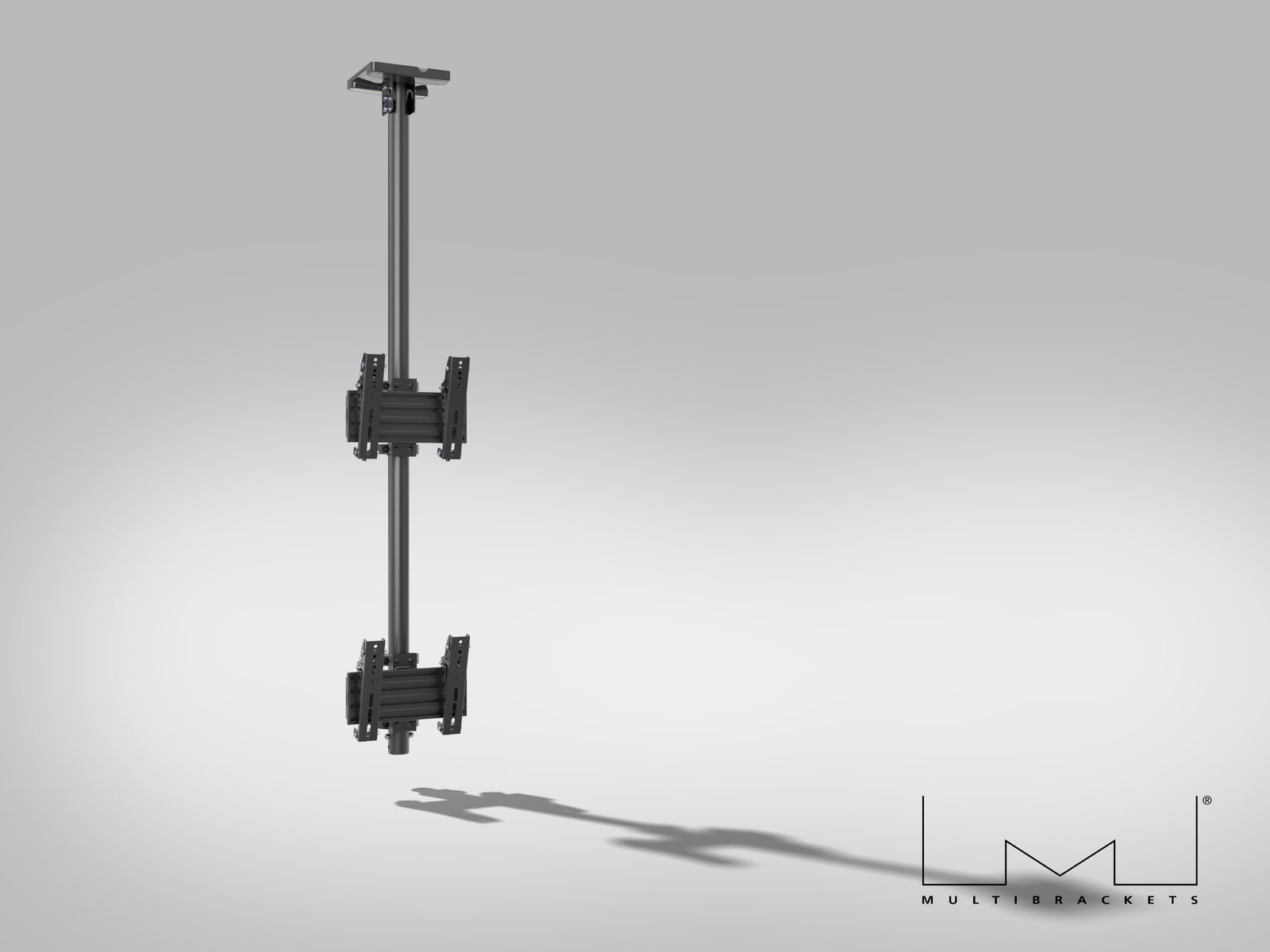 Multibrackets MBC2U M Pro 1.5m Dual Monitor Ceiling Mount For 24"-42" Screens | 7340234810239 Ceiling Mount Bracket Multibrackets