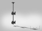 Multibrackets MBC2U M Pro 1.5m Dual Monitor Ceiling Mount For 24"-42" Screens | 7340234810239 Ceiling Mount Bracket Multibrackets