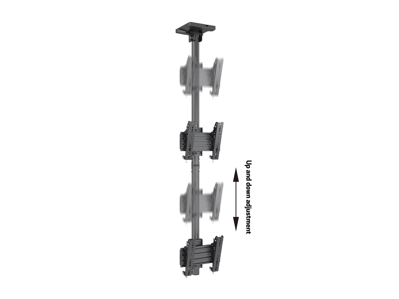 Multibrackets MBC2U M Pro 1.5m Dual Monitor Ceiling Mount For 24"-42" Screens | 7340234810239 Ceiling Mount Bracket Multibrackets