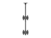 Multibrackets MBC2U M Pro 1.5m Dual Monitor Ceiling Mount For 24"-42" Screens | 7340234810239 Ceiling Mount Bracket Multibrackets