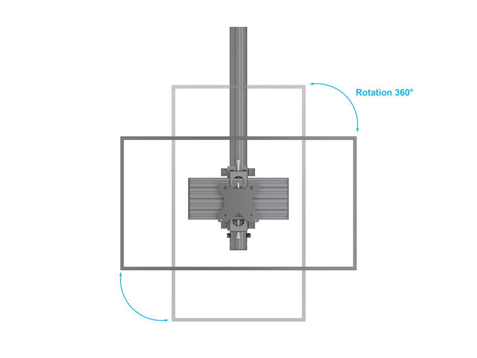 Multibrackets MBC2U M Pro 1.5m Dual Monitor Ceiling Mount for 15"-32" Monitors | 7350105218194 Ceiling Mount Bracket Multibrackets
