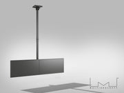 Multibrackets MBC2U M Pro 1.5m Dual Monitor Ceiling Mount for 15"-32" Monitors | 7350105218194 Ceiling Mount Bracket Multibrackets