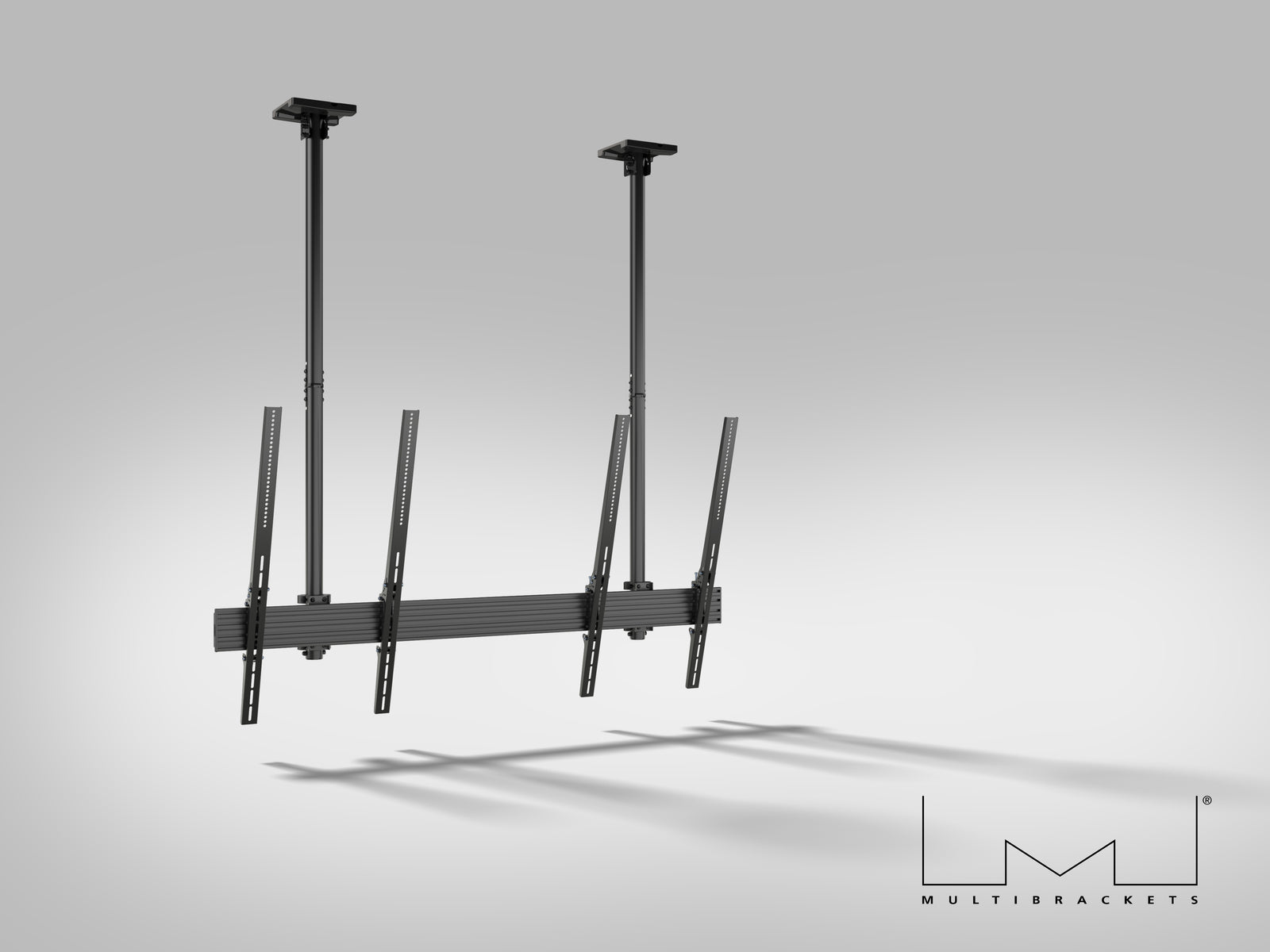 Multibrackets MBC2UPSD M Pro 1.5m 2-Screen Ceiling Mount For 75"-86" Screens | 7350105217852 Ceiling Mount Bracket Multibrackets