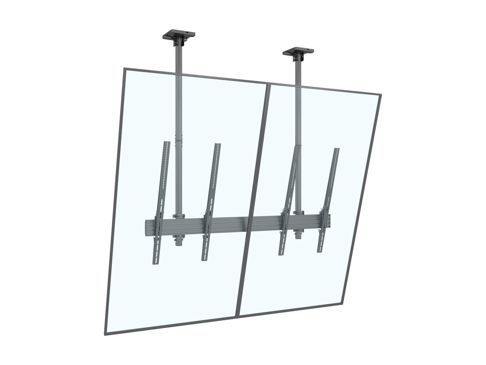 Multibrackets MBC2UPSD M Pro 1.5m 2-Screen Ceiling Mount For 75"-86" Screens | 7350105217852 Ceiling Mount Bracket Multibrackets