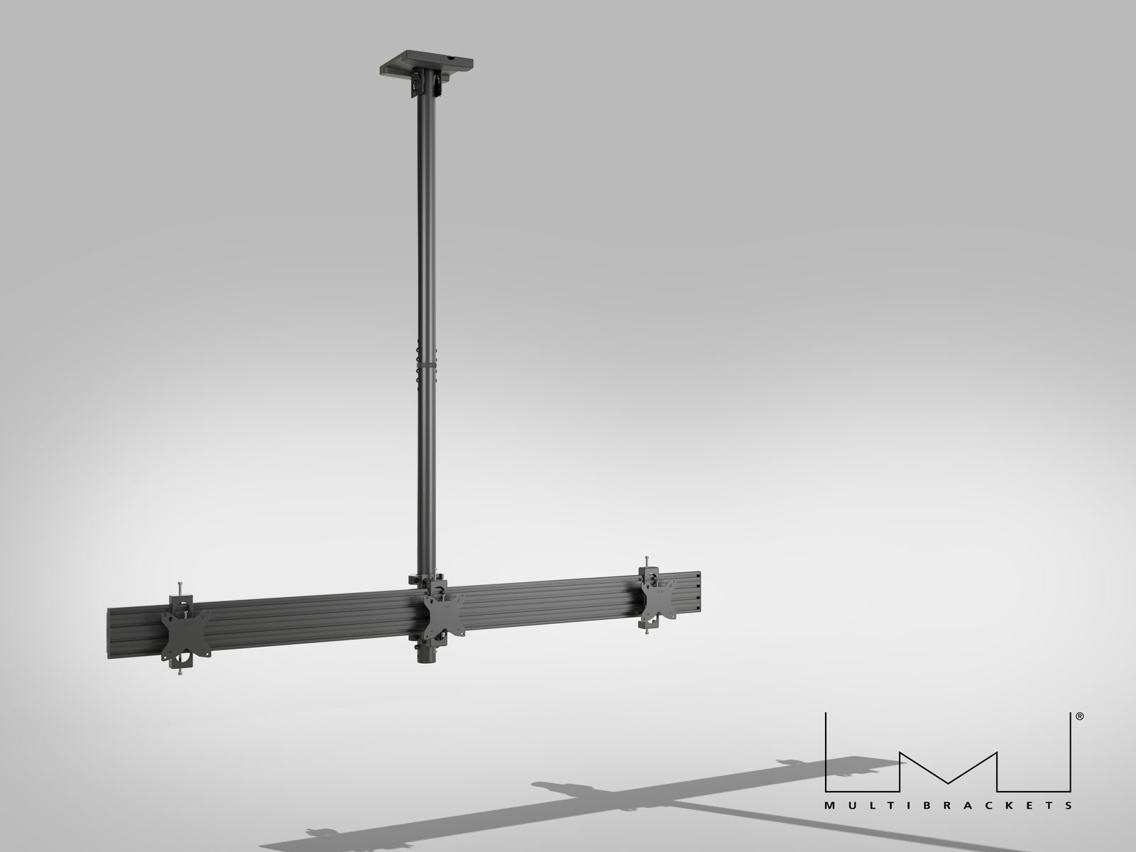 Multibrackets MBC3U M Pro 1.5m Triple Monitor Ceiling Mount For 15"-32" Screens | 7350105218200 Ceiling Mount Bracket Multibrackets