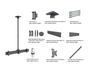 Multibrackets MBC3U M Pro 1.5m Triple Monitor Ceiling Mount For 15"-32" Screens | 7350105218200 Ceiling Mount Bracket Multibrackets