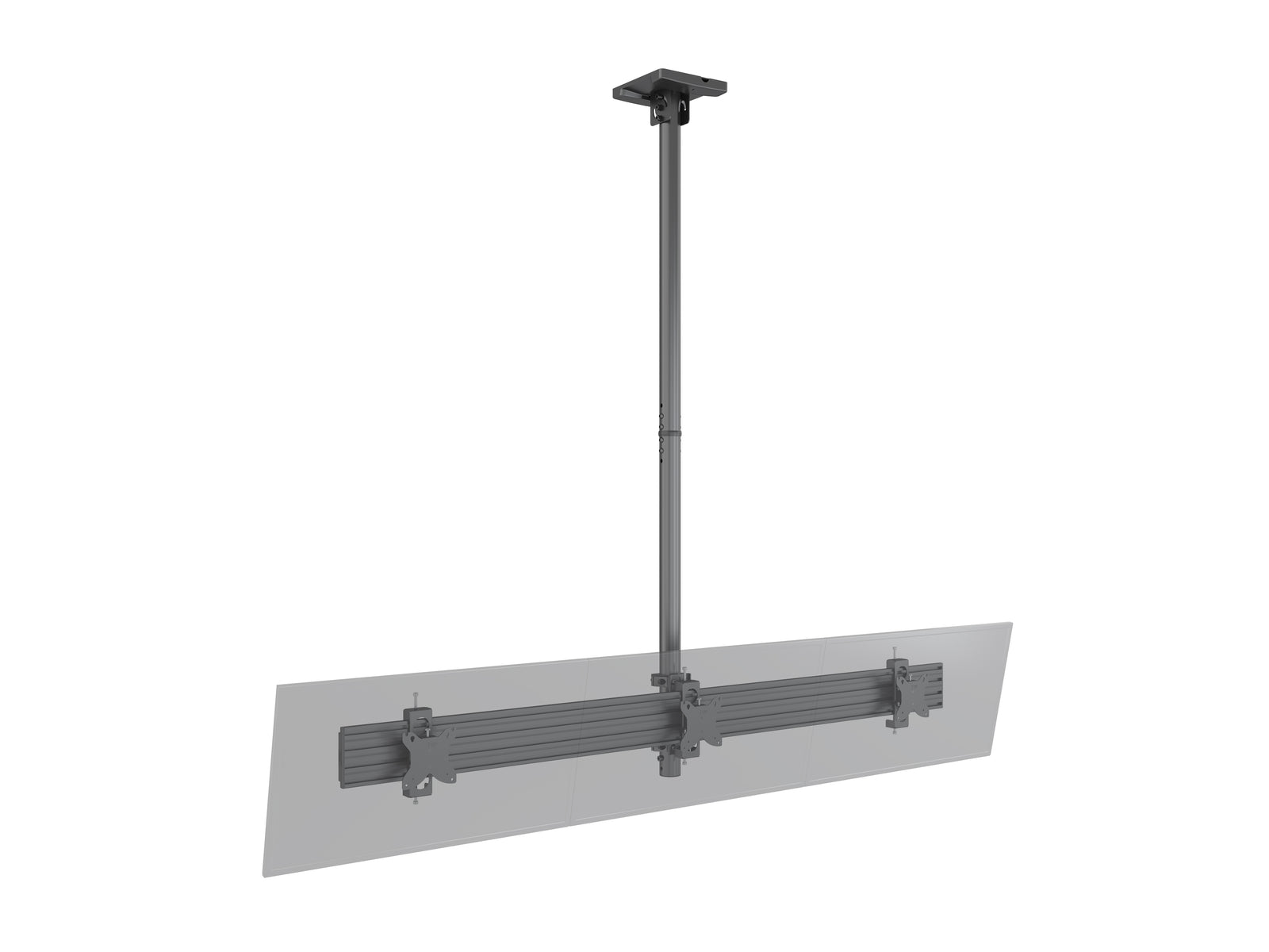 Multibrackets MBC3U M Pro 1.5m Triple Monitor Ceiling Mount For 15"-32" Screens | 7350105218200 Ceiling Mount Bracket Multibrackets