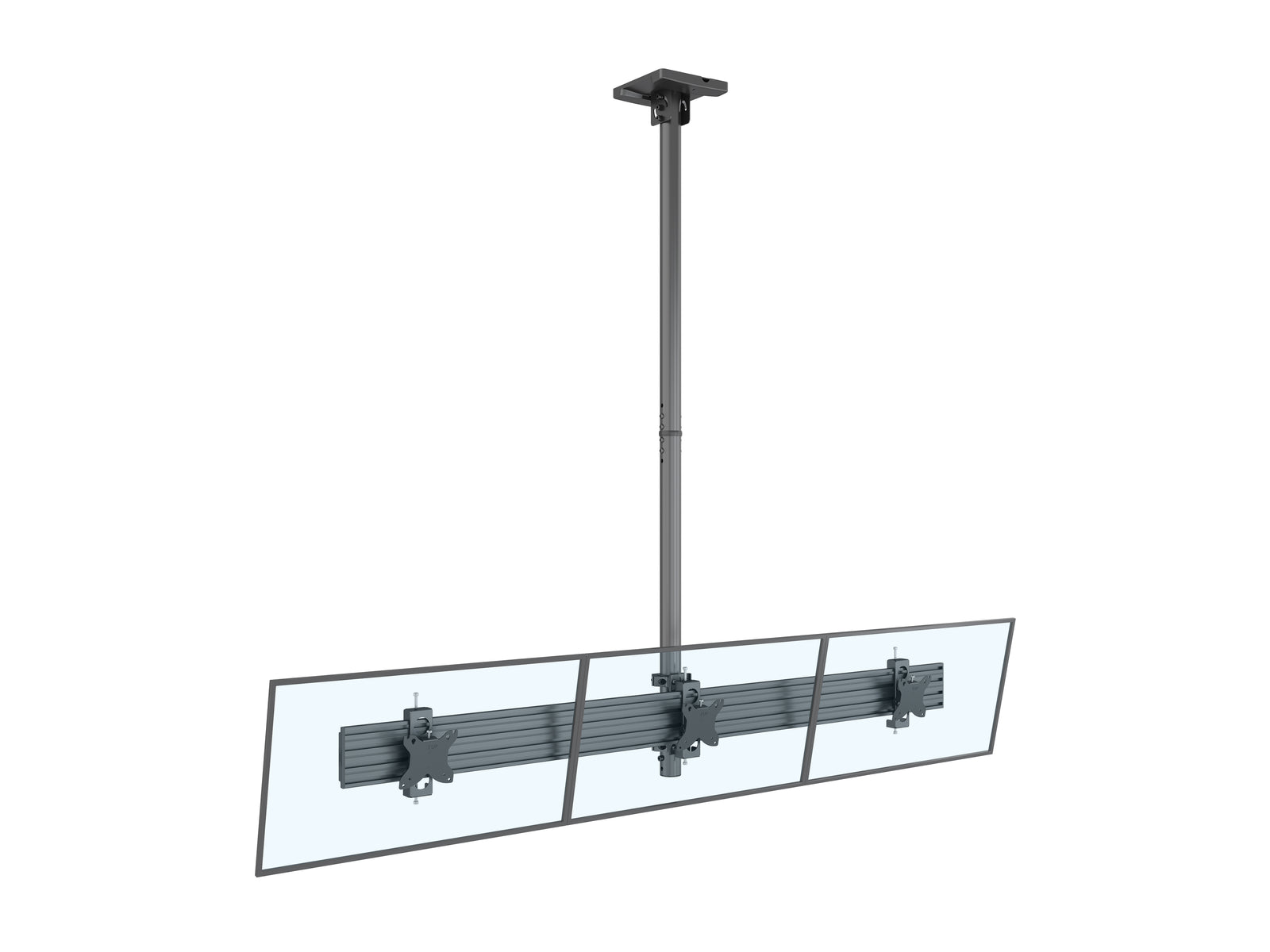 Multibrackets MBC3U M Pro 1.5m Triple Monitor Ceiling Mount For 15"-32" Screens | 7350105218200 Ceiling Mount Bracket Multibrackets