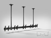 Multibrackets MBC5X1U M Pro Five Screen Ceiling Mount For 32"-50" Screens | 7340234810642 Ceiling Mount Bracket Multibrackets