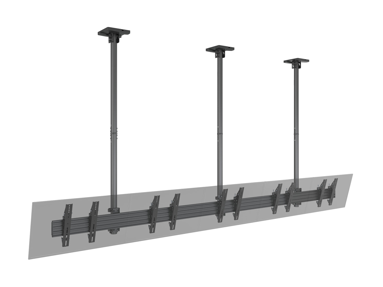 Multibrackets MBC5X1U M Pro Five Screen Ceiling Mount For 32"-50" Screens | 7340234810642 Ceiling Mount Bracket Multibrackets