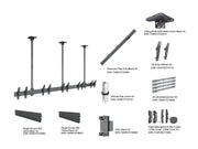Multibrackets MBC5X1U M Pro Five Screen Ceiling Mount For 32"-50" Screens | 7340234810642 Ceiling Mount Bracket Multibrackets