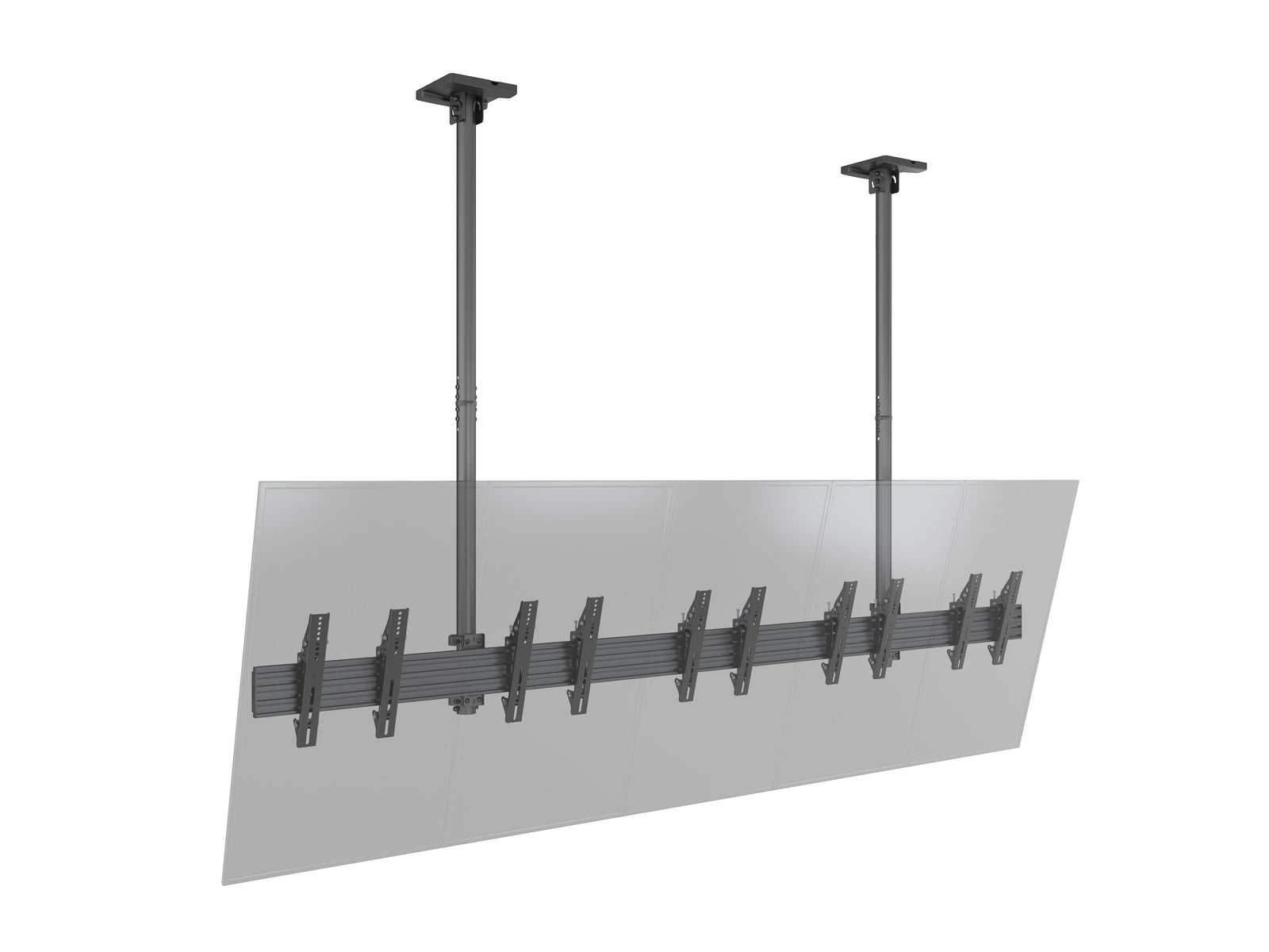 Multibrackets MBC5X1UP-43 M Pro Five Screen Ceiling Mount For Up to 43" Screens | 7350105219009 Ceiling Mount Bracket Multibrackets