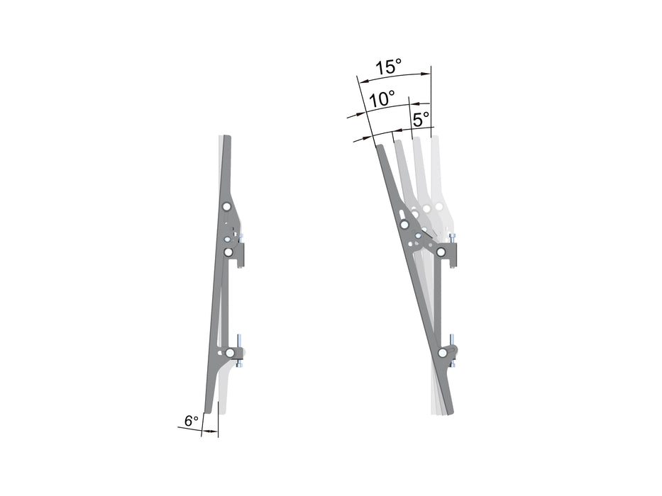 Multibrackets MBC5X1UP-43 M Pro Five Screen Ceiling Mount For Up to 43" Screens | 7350105219009