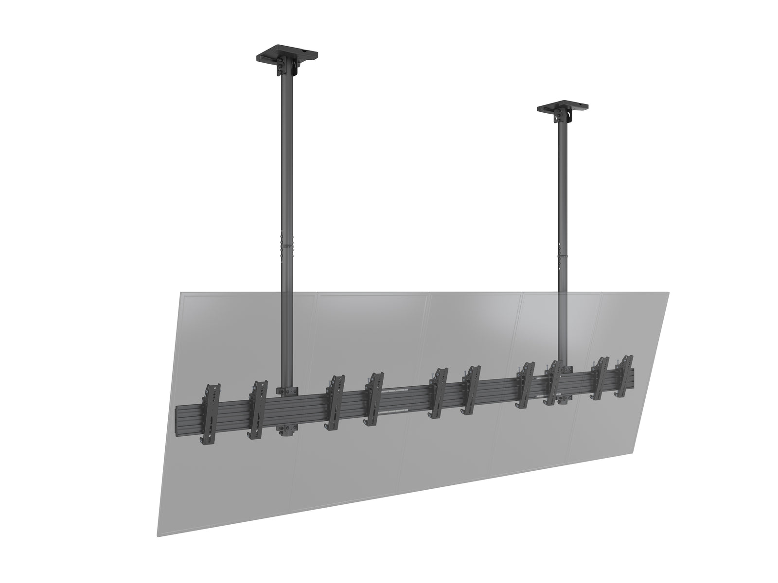 Multibrackets MBC5X1UP+ M Pro Five Screen Ceiling Mount for 27"-43" Screens | 7350022739185 Ceiling Mount Bracket Multibrackets