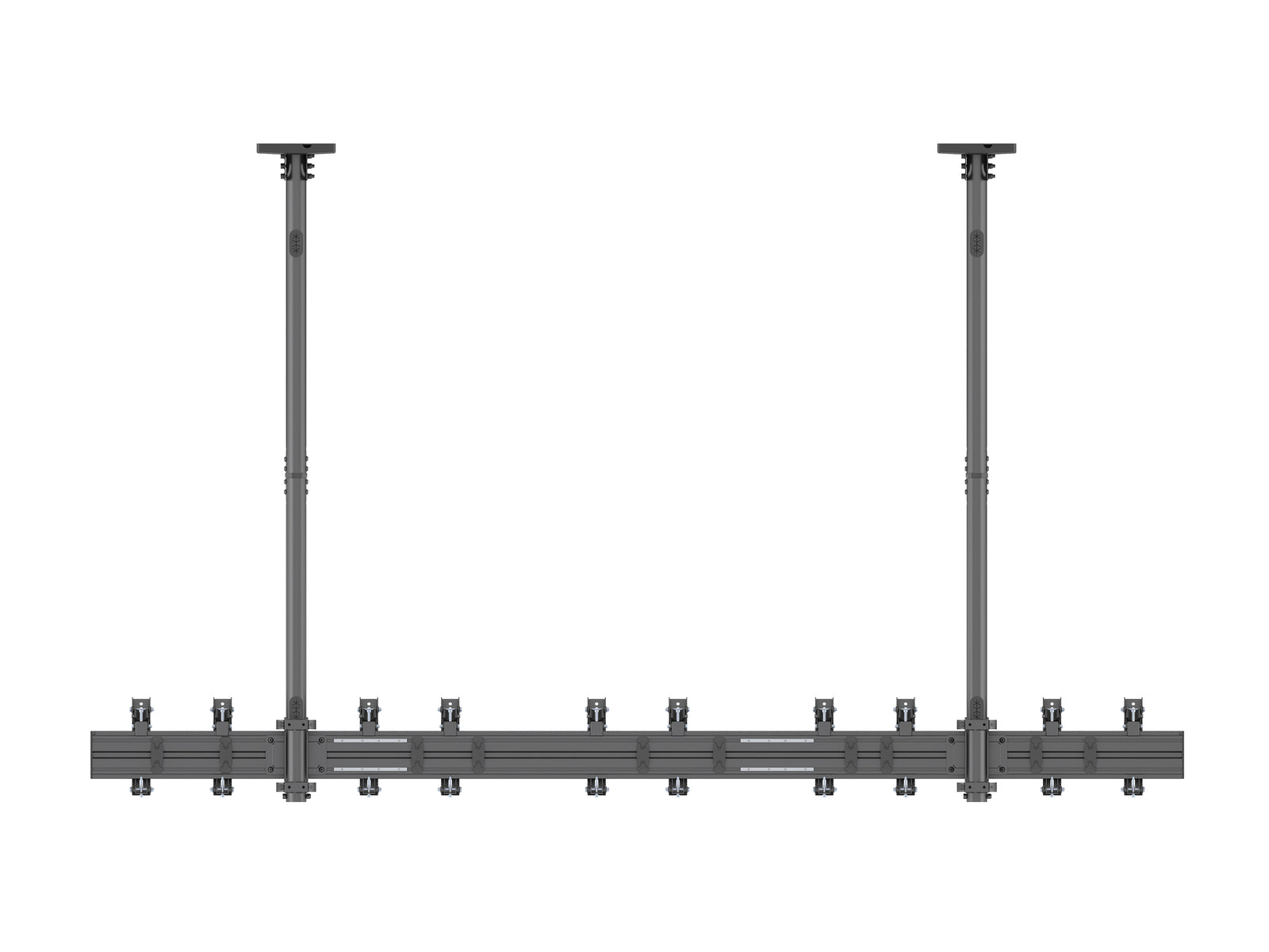 Multibrackets MBC5X1UP+ M Pro Five Screen Ceiling Mount for 27"-43" Screens | 7350022739185 Ceiling Mount Bracket Multibrackets
