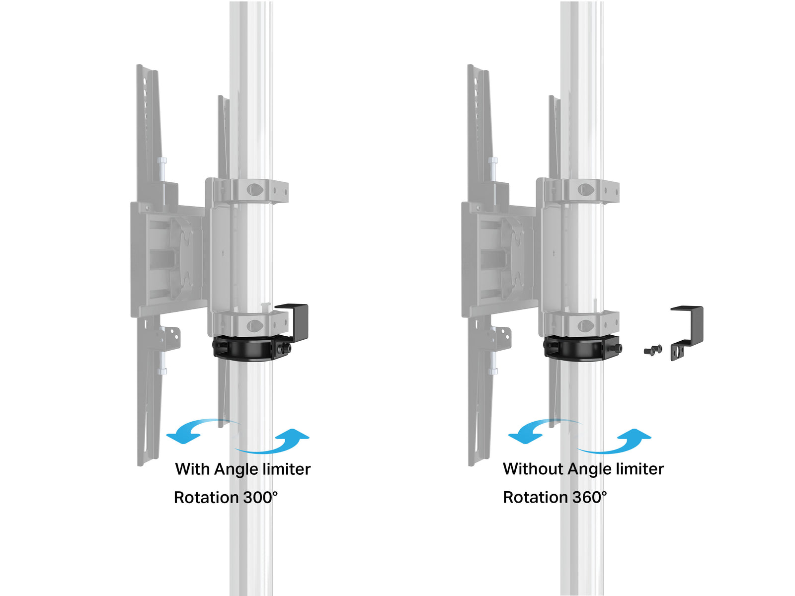 Multibrackets MBFC1U M Pro 3m Floor to Ceiling Mount For 40"-65" Screens | 7340234812479