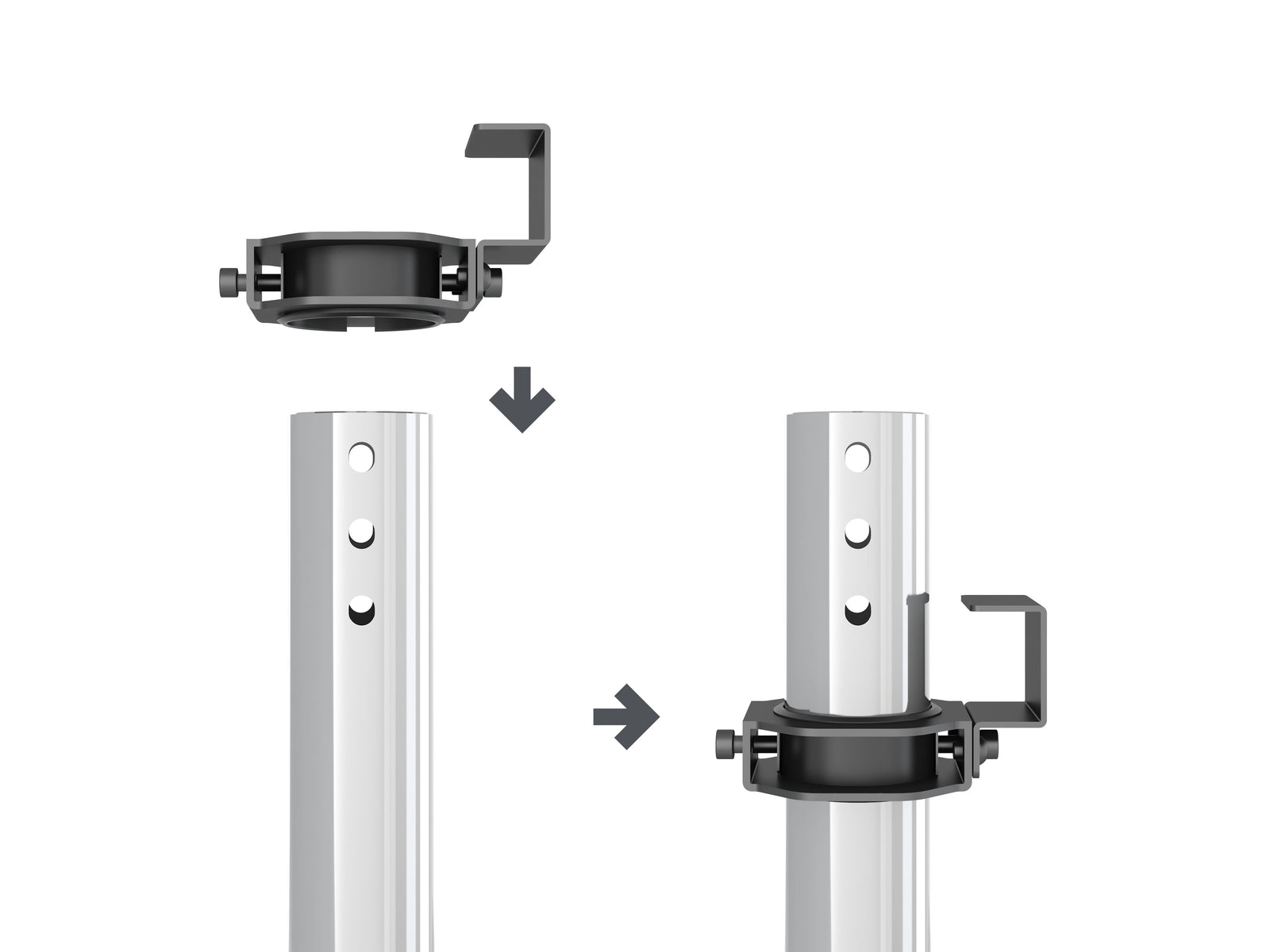 Multibrackets MBFC1U M Pro 3m Floor to Ceiling Mount For 40"-65" Screens | 7340234812479