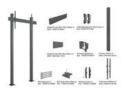 Multibrackets MBFC1U M Pro Floormount Column For 75"-110" Screens | 7350105219559