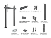 Multibrackets MBFC1U M Pro Floormount Column For 75"-98" Screens | 7350105219542