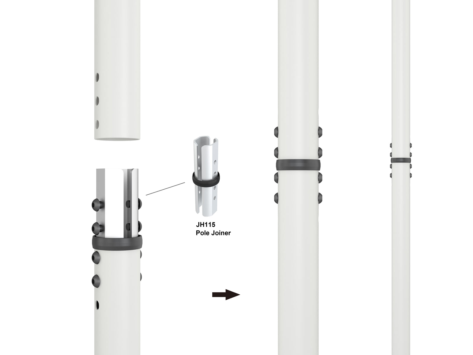 Multibrackets MBFC1UX1 M Pro Floor to Ceiling Mount for 55"-85" Screens | 7350022738027