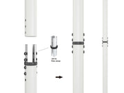 Multibrackets MBFC1UX1 M Pro Floor to Ceiling Mount for 55"-85" Screens | 7350022738027