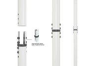 Multibrackets MBFC1UX1 M Pro Floor to Ceiling Mount for 55"-85" Screens | 7350022738027