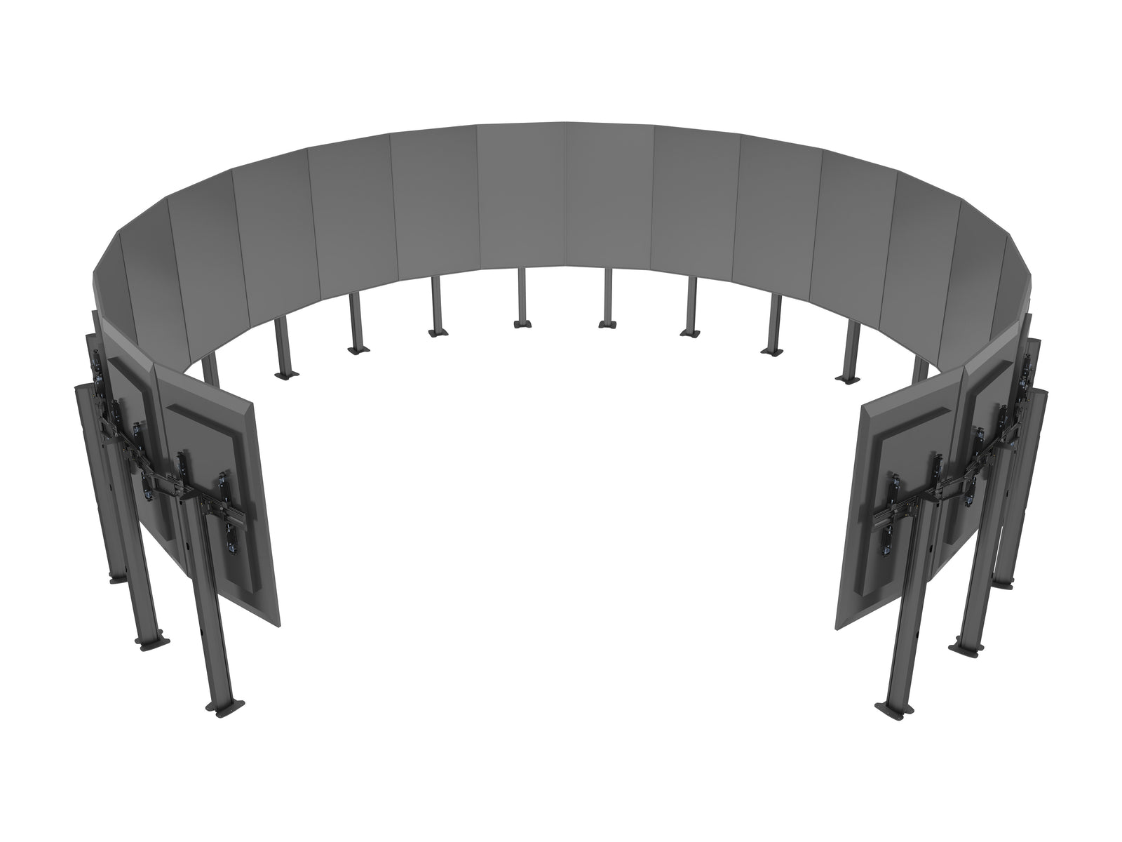 Multibrackets MBFC20X1U 20-Screen M Pro Floorstand For 32"-65" Screens | 7350105219818