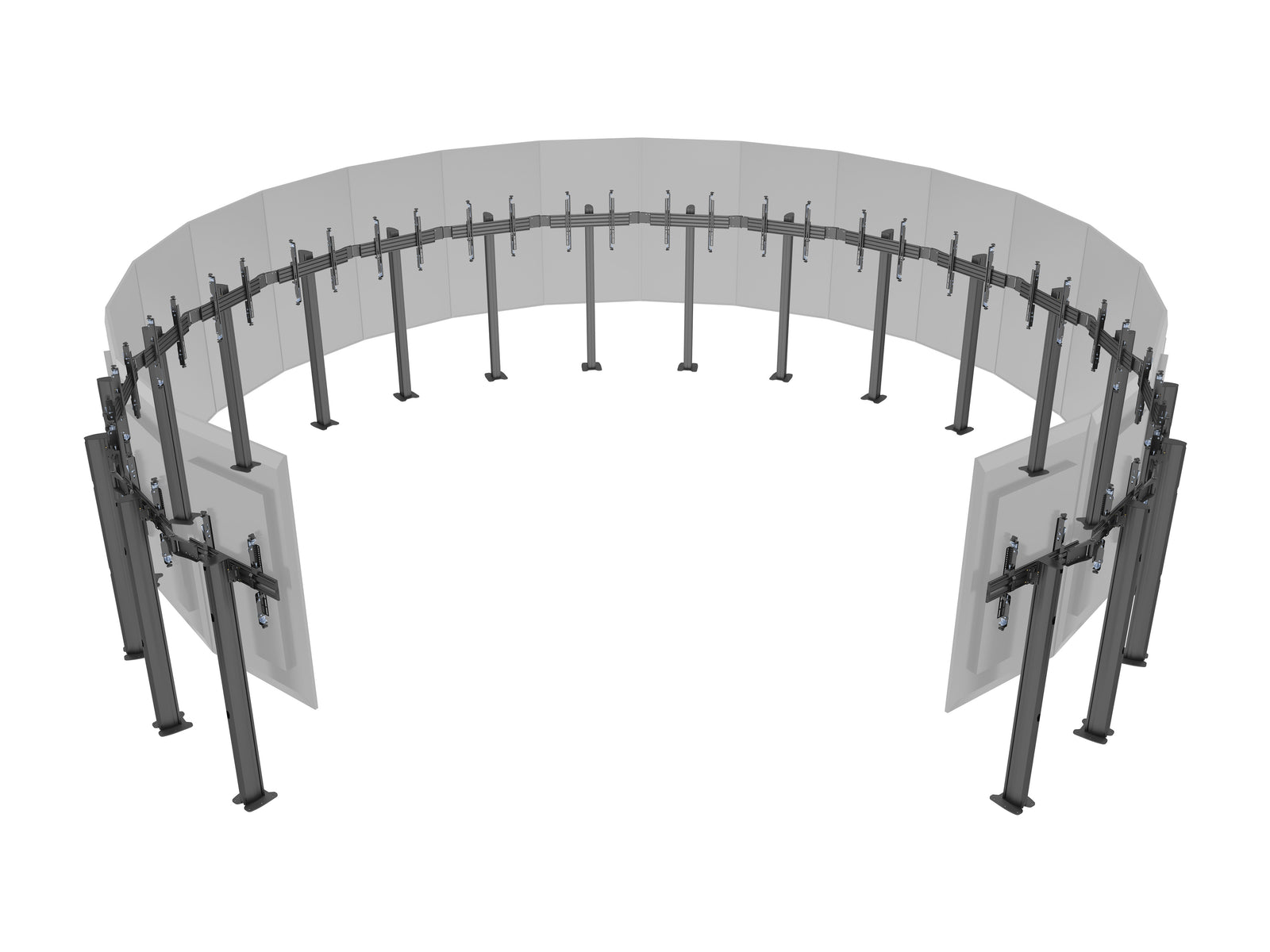 Multibrackets MBFC20X1U 20-Screen M Pro Floorstand For 32"-65" Screens | 7350105219818