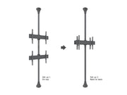 Multibrackets MBFC2U M Pro 3m 2-Screen Floor to Ceiling Mount For 40"-65" Screens | 7350073733637