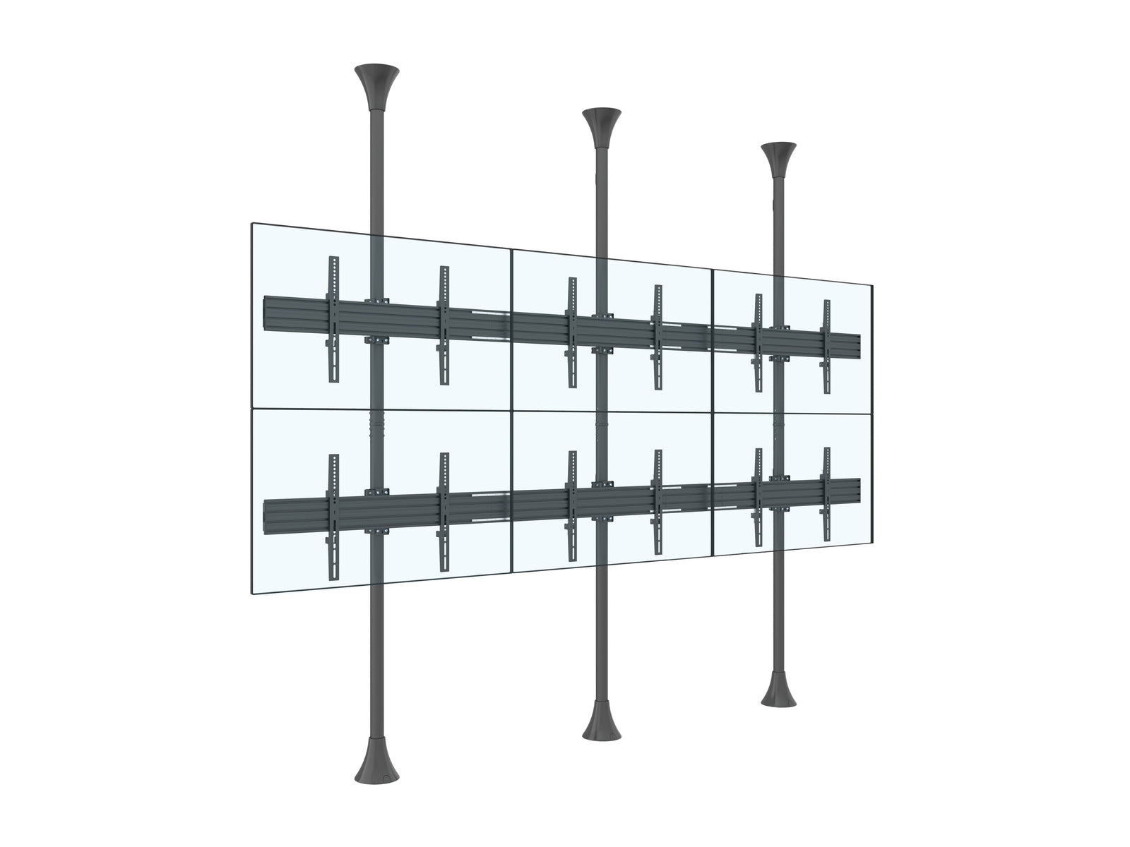 Multibrackets MBFC2U M Pro 3m 2-Screen Floor to Ceiling Mount For 40"-65" Screens | 7350073733637