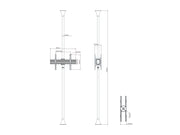 Multibrackets MBFC2U M Pro 3m 2-Screen Floor to Ceiling Mount For 40"-65" Screens | 7350073733637