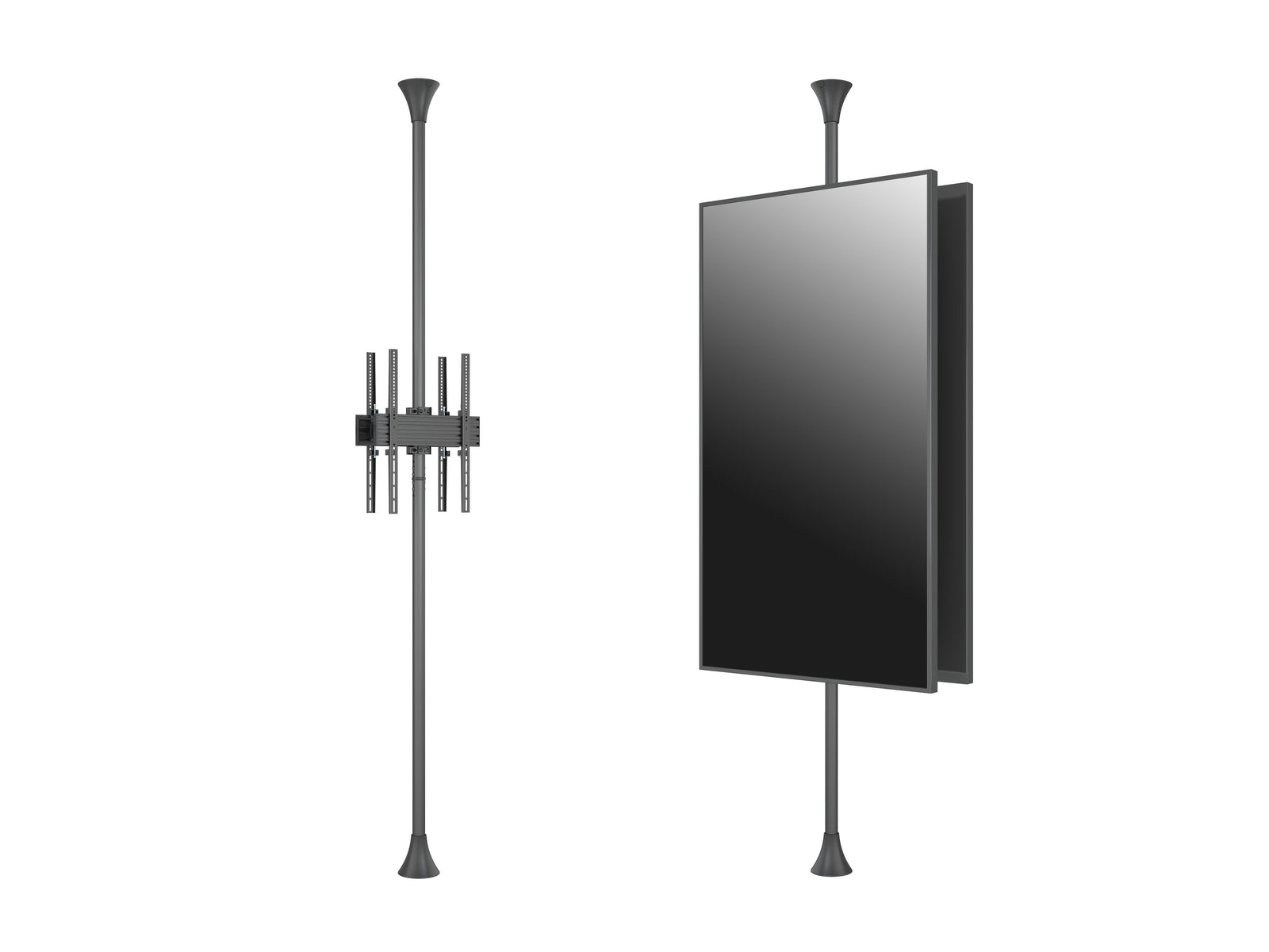 Multibrackets MBFC2UP M Pro 3m 2-Screen Floor to Ceiling Mount For 55"-86" Screens | 7350105219924